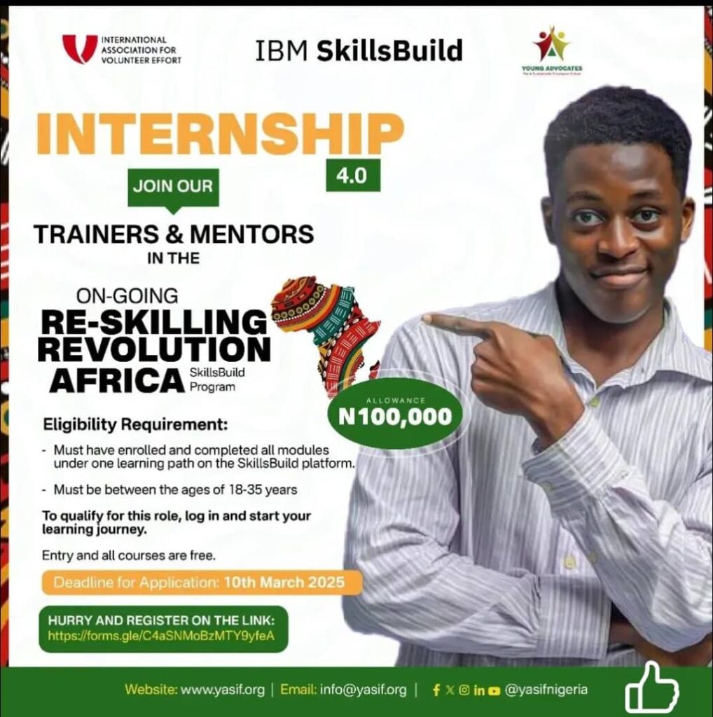 Call For Applications: IBM SkillsBuild Internship 4.0