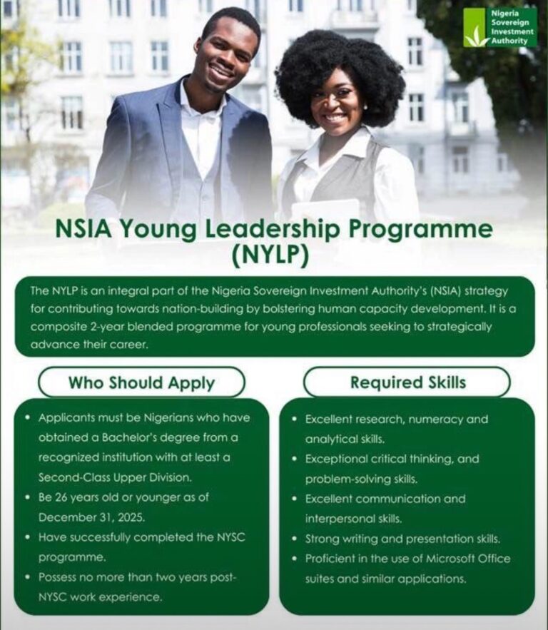 NSIA Young Leadership Program 2025