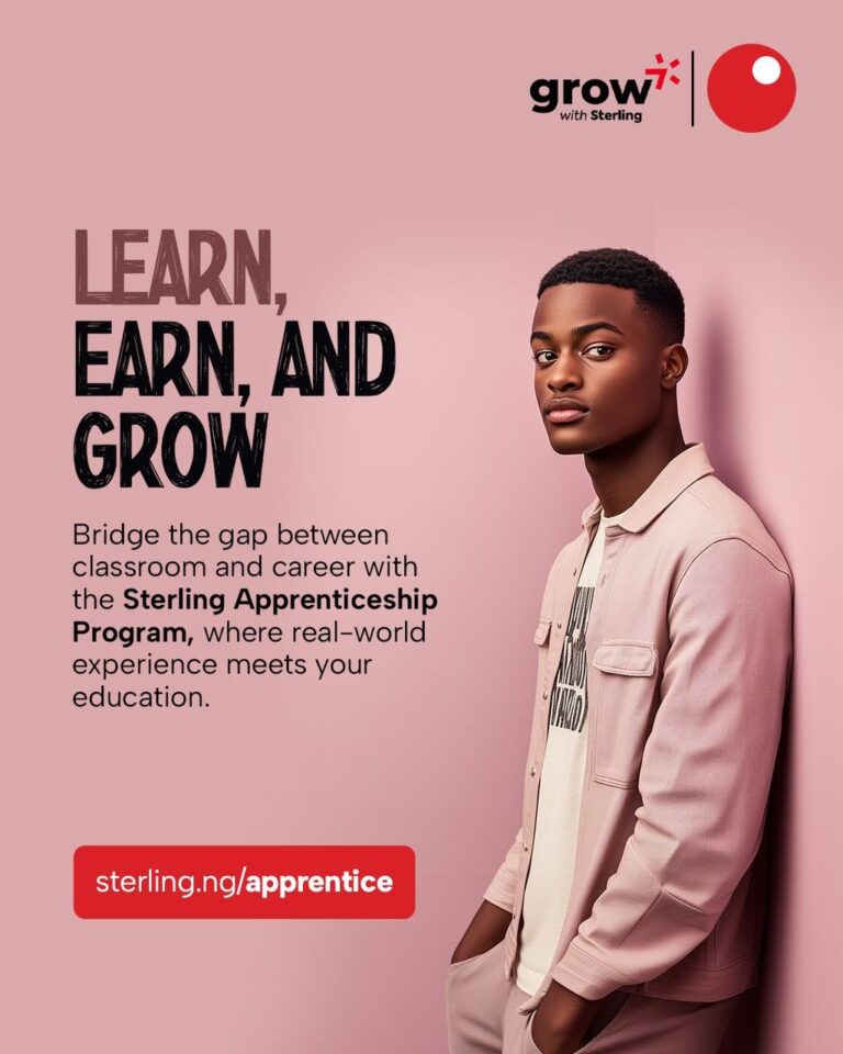 Sterling Bank Apprenticeship Program 2025