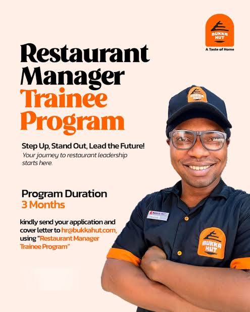 Bukka Hut Restaurant Manager Trainee Program 2025