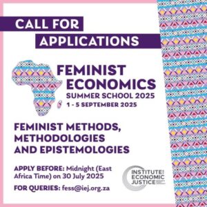 IEJ Feminist Economics Summer School 2025