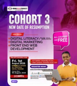 Apply Now: Ibom Ideas Free Digital Training Project | Cohort 3 for Youth (100% Free Courses)