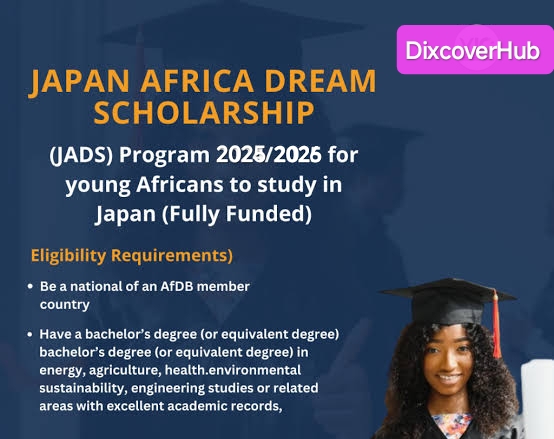 2025 Japan Africa Dream Scholarship - JADS