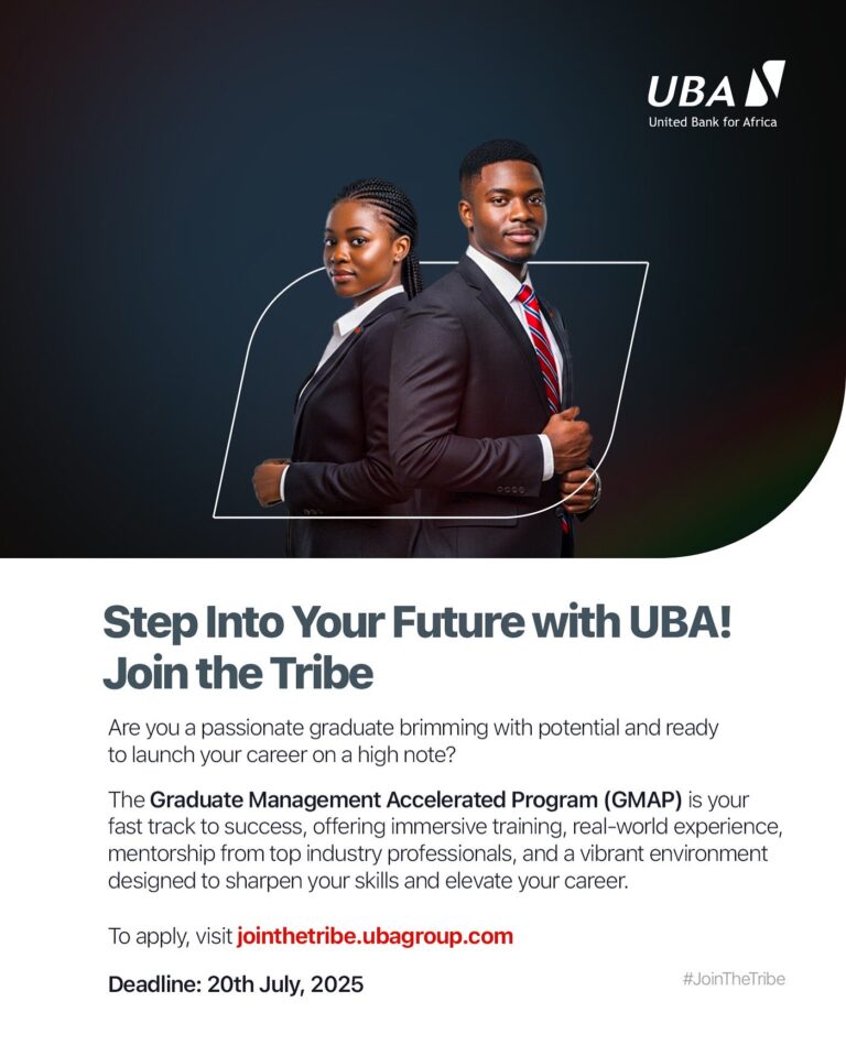 UBA Graduate Trainee Programme (GMAP 2025)