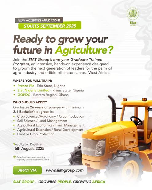Siat Group Graduate Trainee Program 2025